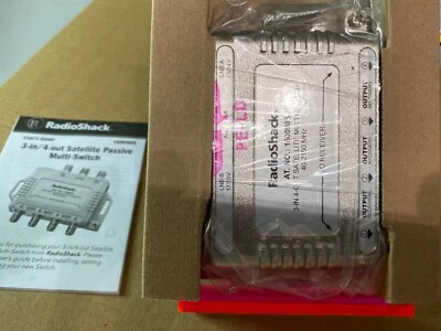 Radio Shack 16-985 Satellite Passive Multi-Switch. 3-in 4-out. New Old Stock - Image 1 of 3