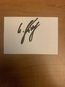 GEORGI KINKLADZE - SOCCER - AUTOGRAPH SIGNED - INDEX CARD - AUTHENTIC- B6865
