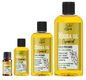 100%Pure Golden Jojoba Oil Organic for Hair Body Skin Face Natural Cold Pressed - Picture 1 of 6