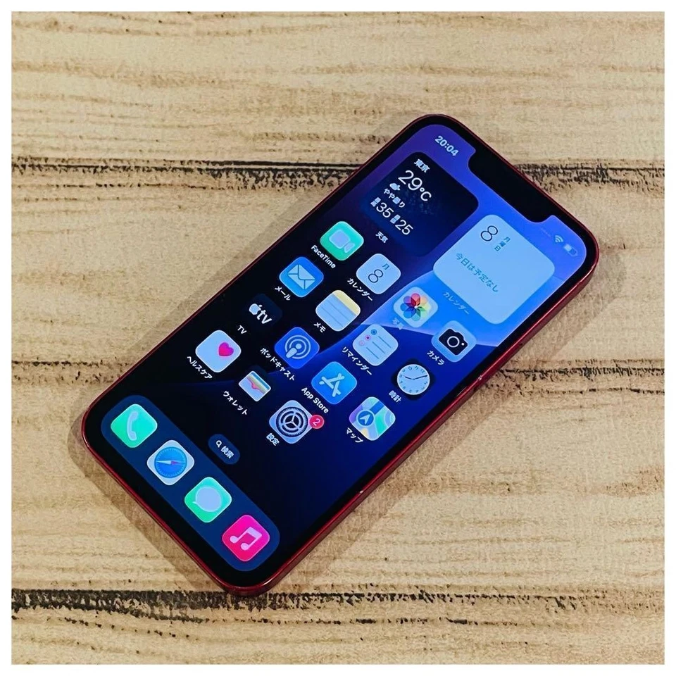 iPhone 13mini 128GB Red Unlocked SIM free Battery 100% Confirmed Operation 89_ - Image 1 of 4