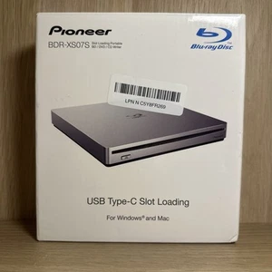 Graveur portable USB 3.1 BD/DVD/CD Pioneer BDR-XS07S 6x chargement slot - Photo 1/3