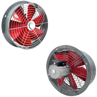 UZMAN-VENTILATOREN 450mm Industrie Wandlüfter 5300m³/h Wand-Lüfter-Gebläse Wandventilator Turbo