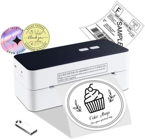 Vretti Thermal Label Printer - USB Shipping Label Printer 4x6, Compatible - Picture 1 of 5