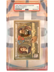 Rafael Santi Tizian Vecellio 1986 Liebig Famous Painters German PSA 3 - Picture 1 of 2