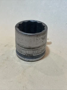 Vintage Husky Knurled H2848 1 1/8” Socket 1/2” Drive 12 Point USA - Bild 1 von 17