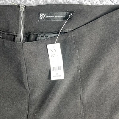 Calça New York & Co perna larga preta tamanho 14 nova com etiquetas pronta para Instagram NY&C - Imagem 1 de 4