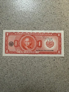 El Salvador 1 Colon, 1982. SAUBER OHNE FALTEN - Bild 1 von 3