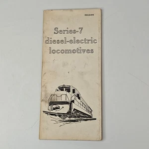 GE 1979 Series-7 Diesel-Electric Locomotives Manual Diagrams RAIL-010 Original - Picture 1 of 7