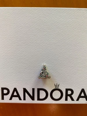 Pandora charm Weihnachtsbaum, 925 Silber mit roten und grünen Steinen - Bild 1 von 4