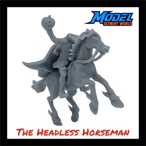 Headless Horseman and Daredevil Unpainted Scale Figure Z Scale 1:220 - Picture 1 of 7