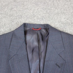 Traje Chaqueta Blazer Hart Schaffner Marx 40R Azul Marino Abrigo Deportivo Crosshatch - Imagen 1 de 17