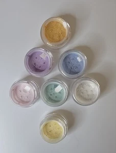 7 pc SET PURE ESSENTIALS MINERAL  PASTEL UNICORN EYE SHADOW COLLECTION Ltd ED - Picture 1 of 19