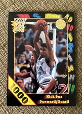 1991 WILD CARD 1000 Stripe Rick Fox RC ROOKIE RARE UNC Lakers Celtics