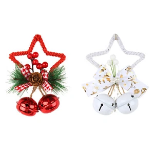 3pc Christmas star bell Christmas tree decoration Bell accessories pendant - Picture 1 of 18