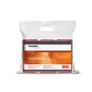 Fibra di cocco pressata 6 mattoni plagron coco brix substrato di coltivazione - Imagen 1 de 4