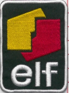 Elf racing fuel logo embroidered cloth patch D020307 - Picture 1 of 1