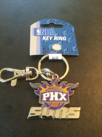 Phoenix Suns Heavyweight Keychain Team Logo Key Ring NBA - New Sealed Package Cover