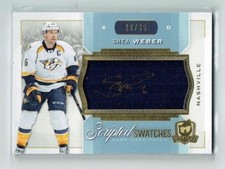 14-15 UD Upper Deck The Cup Scripted Swatches  Shea Weber  /35  Patch  Auto