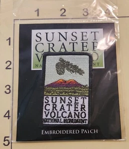 NEW Sunset Crater Patch Volcano National Monument Arizona Embroidered Iron On - Picture 1 of 1