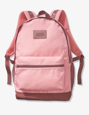 NWT 1 VICTORIA'S SECRET PINK CAMPUS BACKPACK SMOKEY ROSE SCHOOL DURABLE BAG - Image 1 of 4