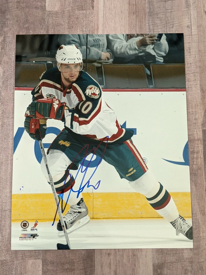 Marian Gaborik Signed 8x10 Photo File COA Wild Rangers Kings Jackets Senators A - Изображение 1 из 1