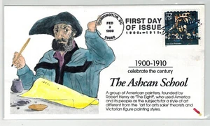 DYNAMITE HANDPAINTED / TINTED CELEBRATE CENTURY ASHCAN SCHOOL OF PAINTERS ARTIST - Picture 1 of 1