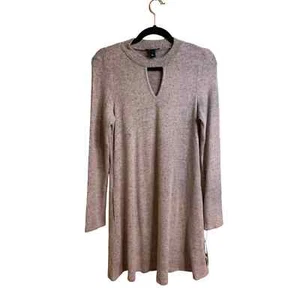 A. BYER Soft Rose Pink Long Sleeve Sweater Dress Size L NEW - Picture 1 of 7