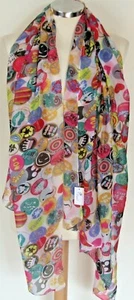 Rechteckiger Schal Sheer Peace Love CND 28x64" von Flirt A21 - Bild 1 von 5