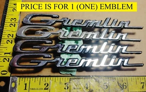 (1) AMC GREMLIN CIRCA '73 FENDER EMBLEM 3632056 {2624} - Picture 1 of 11
