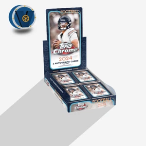 2024 Topps Chrome Football - Hobby Box sealed - NFL - ask 12 boxes for a case - Bild 1 von 1