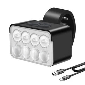 Wiederaufladbares Fahrradlicht 8-LEDs 900 Lumens Superhelles Fahrrad LED Licht - Bild 1 von 11