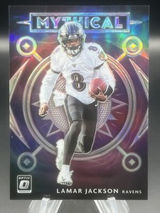 2020 Donruss Optic Lamar Jackson Mythical Short Print CASE HIT SP #MY-4 Ravens