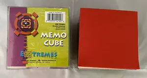 Lot of 2 Memo Cube Extremes Note Pad Cube w/ Dispenser Multi Colored 500 Sheets - Picture 1 of 17
