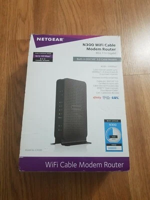 BARELY USED Netgear N300 Wifi Cable Modem Router - Image 1 of 4