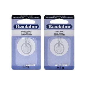 Hallazgos de tubos de engarce clásicos o retorcidos de plata esterlina Beadalon® - Imagen 1 de 5