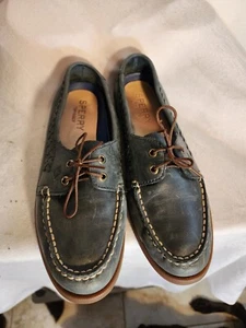 Sperry Women's Top-Siders Blue 7.5M Leather Non-marking Boat Shoes STS96577 - Picture 1 of 10