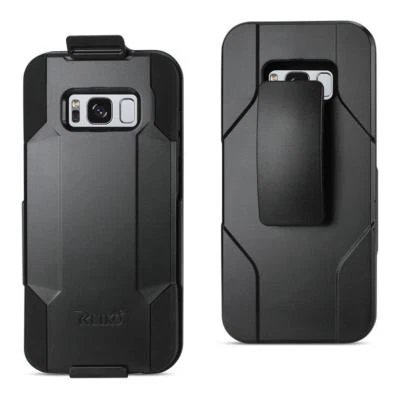 Reiko 3-In-1 Hybrid Heavy Duty Holster Combo Case For Samsung Galaxy Cell Phones - Image 1 of 4
