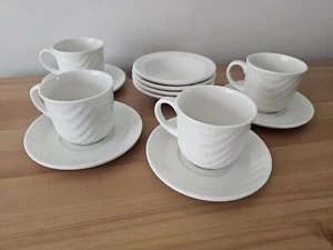 Juego de 12 tazas, platillos y cuencos de postre de porcelana Royal Doulton OCEANA Hotel - Imagen 1 de 9