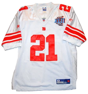 2008 TIKI BARBER # 21 New York Giants Superbowl Jersey sz 52 Reebok - Picture 1 of 16