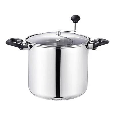 Lehman's Manual Popcorn Popper, No Meausre Stovetop Popcorn Maker or Cooking Pot - Image 1 of 4