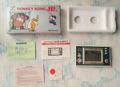 Nintendo 1982 gioco e orologio Donkey Kong Jr. Completo Funzionante! - Immagine 1 di 4