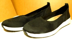 Time And Tru~Comfort Gel Black Slip-Ons US Size 12W Unisex - Picture 1 of 23