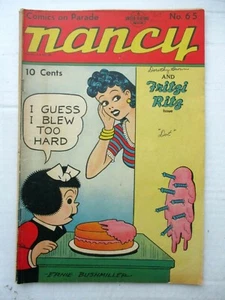 COMICS ON PARADE #65 - NANCY AND FRITZI RITZ, VG, 1949 UNITED BUSHMILLER, SCARCE - Picture 1 of 4