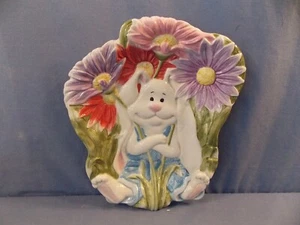 FITZ & FLOYD "Spring Blooms" Canape Plate 9 1/2" x 7 3/4" - Picture 1 of 4