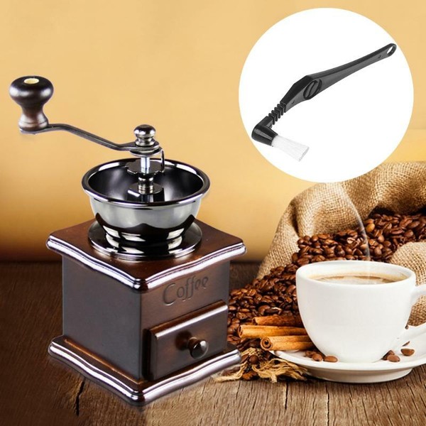 Coffee Machine Cleaning Brush Plastic Handle Nylon Bristle Filter Net Cleaner Photo Related