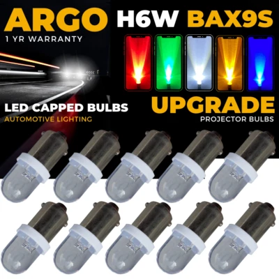 H6w 433 Bax9s Led White Side Light Xenon 1895 T4w Car 434 T11 Interior Bulbs 12v - Image 1 of 4