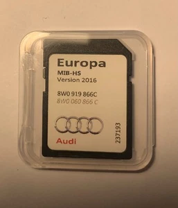 Scheda SD originale Audi A3 A4 A5 Q2 Q5 2016 SAT NAV MIB-HS Europa 8W0919866C - Foto 1 di 4