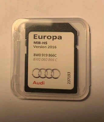 Genuine Audi A3 A4 A5 Q2 Q5 2016 SAT NAV MIB-HS SD Card Europe 8W0919866C - Image 1 of 4