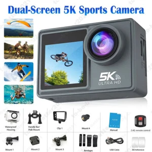 5K HD WiFi Anti-shake Action Waterproof Camera Remote Control Sport Camcorder - Picture 1 of 12