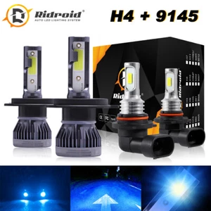 4x LED Headlight Hi/Lo + Fog Light Bulbs Kit 8000K For Toyota Tacoma 2005-2011 - Picture 1 of 15